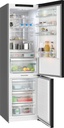 Siemens KG39NSBBF Frigorífico combinado de libre instalación, puerta de cristal negro  , 203 x 60 cm, IQ700