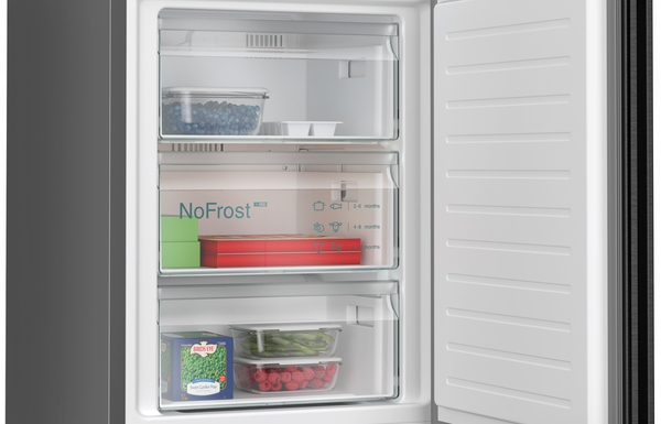 Siemens KG36NXXBF, Frigorífico combinado de libre instalación, Black inox , not frost, 186 x 60 cm, IQ300