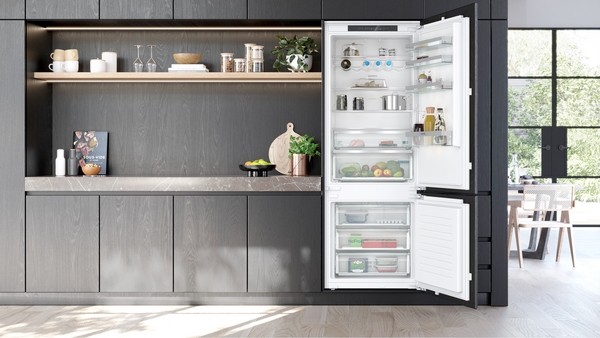 Siemens KB96NVFE0 Frigorífico combinado integrable, inox , not frost, 194 x 71 cm, IQ300