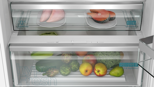 Siemens KB96NVSE0, Frigorífico combinado integrable, inox , no frost, 194 x 71 cm, IQ300