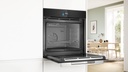 BOSCH HSG7584B1, horno con 100 % vapor, 60 x 60 cm, cristal negro, serie 8