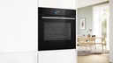 BOSCH HSG7584B1, horno con 100 % vapor, 60 x 60 cm, cristal negro, serie 8