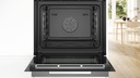 Bosch HSG7361W1, horno multifunción 100 % vapor, AirFry, sonda térmica, cristal blanco, serie 8
