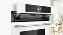 Bosch HSG7361W1, horno multifunción 100 % vapor, AirFry, sonda térmica, cristal blanco, serie 8