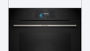 Bosch HRG7784B1, horno multifunción con vapor, AirFry, sonda térmica, cristal negro, serie 8