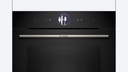 Bosch HRG7761B1, horno multifunción con vapor, AirFry, sonda térmica, cristal negro, serie 8