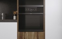 Haier HWO60SM5F8BH, Horno pirolítico + hidrolítico, 70L, Negro