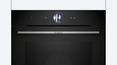 Bosch HBG7764B1, horno multifunción con vapor, AirFry, sonda térmica, cristal negro, serie 8