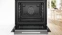 Bosch HBG7764B1, horno multifunción con vapor, AirFry, sonda térmica, cristal negro, serie 8