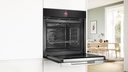 Bosch HBG7741B1, Hornos multifunción pirolíticos, Airfry, cristal negro, serie 8