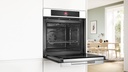 Bosch HBG7741W1, horno multifunción pirolítico, cristal blanco, airfry, serie 8