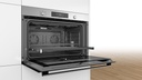 Bosh VBD5780S0, Horno multifunción pirolítico 90 cm, cristal negro y acero inox, serie 6