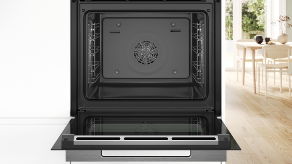 Bosch HBG7341W1, horno multifunción, AirFry, cristal blanco, serie 8