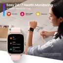 Amazfit GTS 4, Reloj inteligente, Pantalla 1,75" Amoled, Compatible con Alexa, Batería 8 días, Resistente al agua, Llamadas BT, Natación, Color Negro