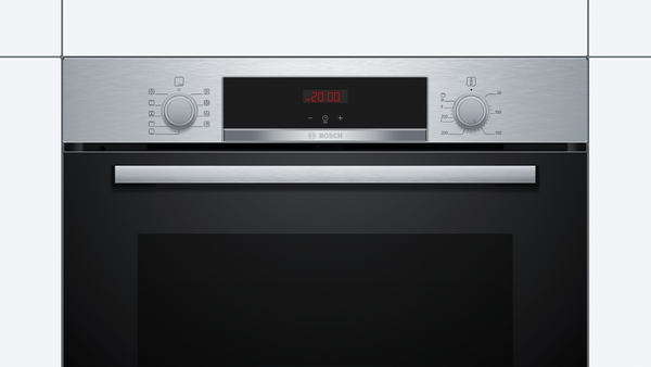 Bosch HBA510BR0, Horno multifuncion, cristal negro y acero inox, serie 2