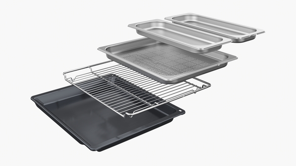 Bosch CSG7361B1, horno compacto 100% vapor, bandejas y accesorios