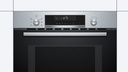 Bosch CMA585GS0, horno compacto con microondas, cristal negro y acero inox, serie 6
