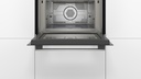 Bosch CMA585GS0, horno compacto con microondas, cristal negro y acero inox, serie 6