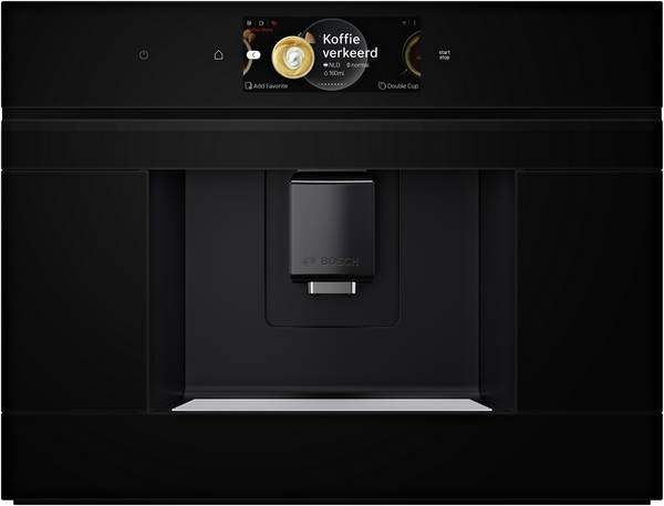 Bosch CTL7181B0, centro de café gourmet , presión 19 bares, cristal negro, serie 8