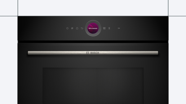 Bosch CEG732XB1, Microondas sin plato giratorio, inox, Tecnología InnoWave, serie 8