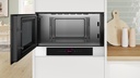 Bosch BFL7221W1, Microondas sin plato giratorio, Tecnologia InnoWave, inox, cristal blanco, serie 8
