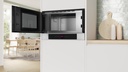 Bosch BFL7221W1, Microondas sin plato giratorio, Tecnologia InnoWave, inox, cristal blanco, serie 8
