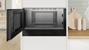 Bosch BFL7221B1, Microondas sin plato giratorio, Tecnologia InnoWave, inox, cristal negro, seri 8
