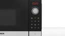 Bosch FEL023MS2, Microondas con plato giratorio, inox, cristal negro y acero, serie 2