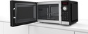 Bosch FEL023MS2, Microondas con plato giratorio, inox, cristal negro y acero, serie 2