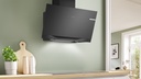 Bosch DWK91LT60, Campana decorativa inclinada, cristal negro ,serie 8