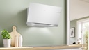 Bosch DWK91LT20, Campana decorativa inclinada, cristal blanco, serie 8