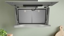 Bosch DWK91LT20, Campana decorativa inclinada, cristal blanco, serie 8