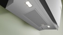 Bosch DWK91LT20, Campana decorativa inclinada, cristal blanco, serie 8