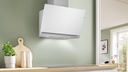 Bosch DWK81AN20, Campanas decorativas inclinadas, cristal blanco, serie 6