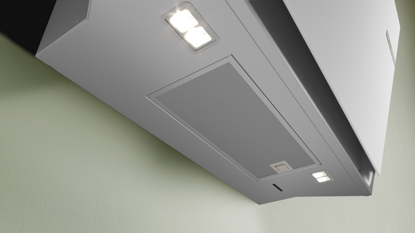 Bosch DWK81AN20, Campanas decorativas inclinadas, cristal blanco, serie 6