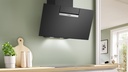Bosch DWK87FN60, Campanas decorativas inclinadas, cristal negro, serie 4