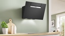 Bosch DWK67FN60, Campana decorativa inclinada, cristal negro, serie 4
