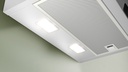 Bosch DWK67FN20, Campana decorativa inclinada, cristal blanco, serie 4