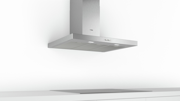 Bosch DWB96BC50, Campana decorativa pared, inox, ancho 90 cm, box Slim, serie 2