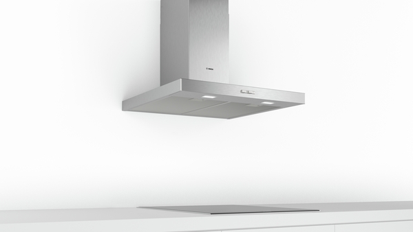 Bosch DWB76BC50, Campana decorativa de pared, inox, ancho 75 cm, box Slim, serie 2