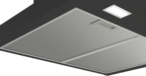 Bosch DWB66BC60, Campana decorativa de pared, inox, box slim, ancho 60 cm, serie 2