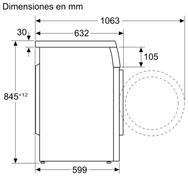 Bosch WUU28T66ES, lavadora Ecosilence con tapa desmontable,  9 KG, 1400RPM, clase A , Serie 6