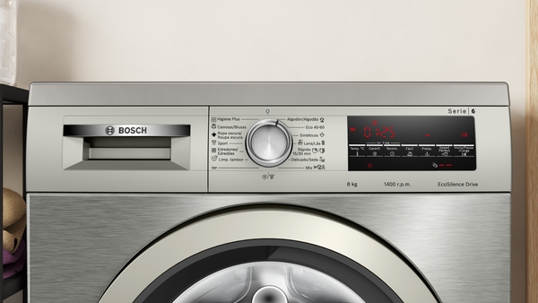 Bosch WUU28T8XES, lavadora Ecosilence con tapa desmontable,  8 KG, 1400RPM, clase A , Serie 6