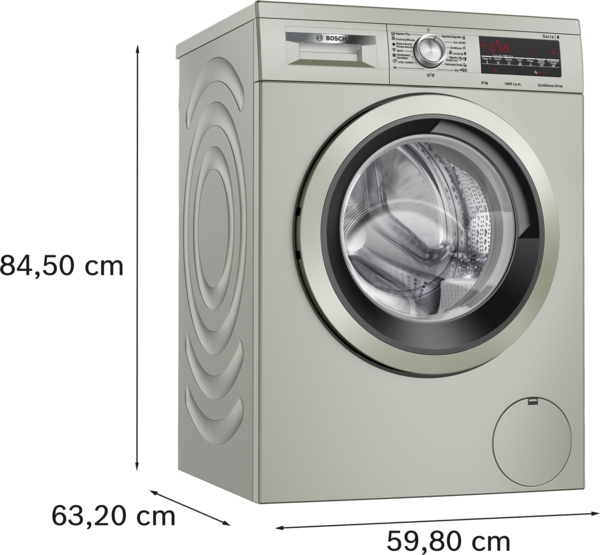 Bosch WUU28T8XES, lavadora Ecosilence con tapa desmontable,  8 KG, 1400RPM, clase A , Serie 6