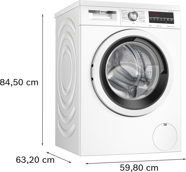 Bosch WUU28T63ES,  lavadora Ecosilence con tapa desmontable , 8 KG, 1400RPM, clase A , Serie 6