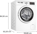 Bosch WUU28T63ES,  lavadora Ecosilence con tapa desmontable , 8 KG, 1400RPM, clase A , Serie 6