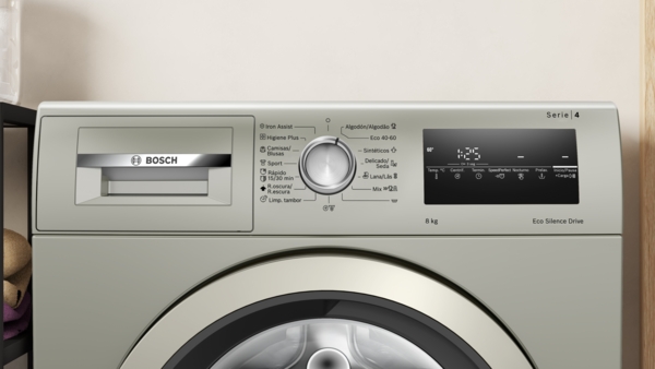 Bosch WAN2428XES, lavadora Ecosilence ,  8 KG, 1200RPM, clase A , Serie 4