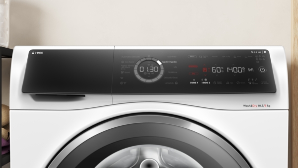 Bosch WNC254A0ES, lavadora-secadora Ecosilence, 10,5 KG, 1400RPM, clase D , Serie 8