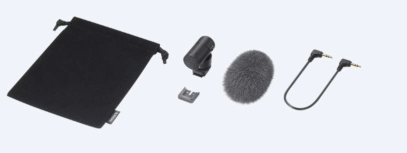 Sony ECM-G1, Micrófono direccional, sin cable, amortiguación de golpes, 0,089 kg