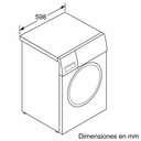 Bosch WNG244A0ES, lavadora-secadora Ecosilence, 10,5 KG, 1400RPM, clase D , Serie 6